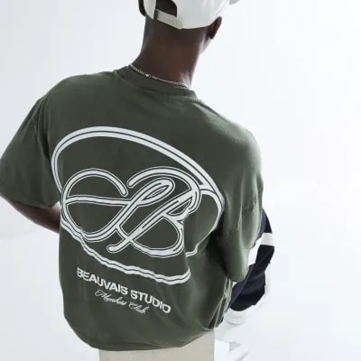 Green Beauvais Large T-Shirt sold by River Island