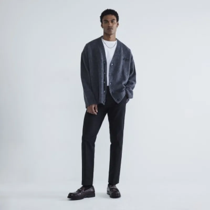 Black Skinny Fit Chino Trousers sold by River Island