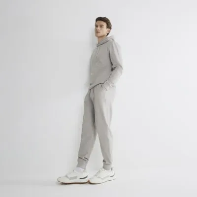 Stone Slim Fit Cuffed Joggers sold by River Island