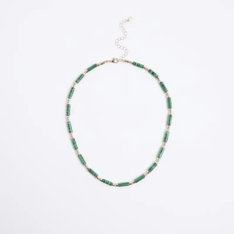 Green Bar Necklace sold by River Island