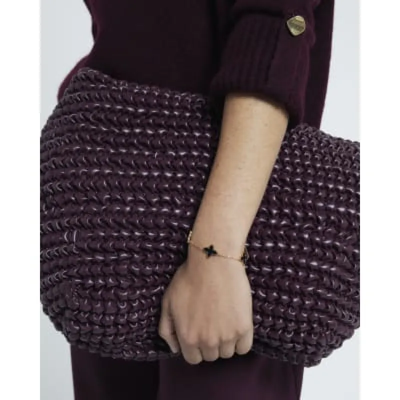 Black Petal Charm Bracelet sold by River Island