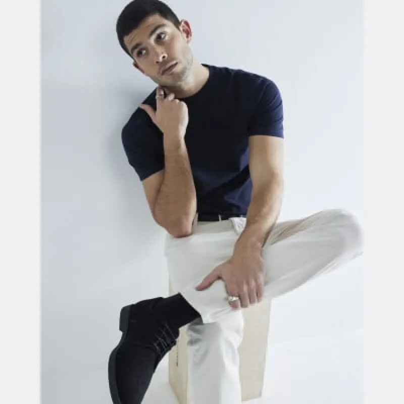 Black Faux Suede Derby Shoes sold by River Island