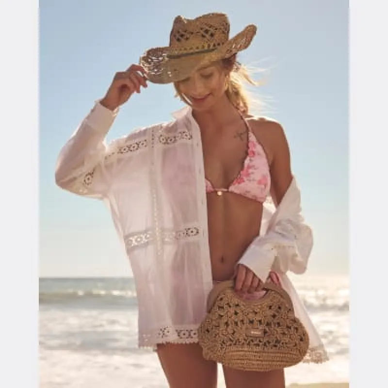 White Long Sleeve Lace Shirt sold by River Island