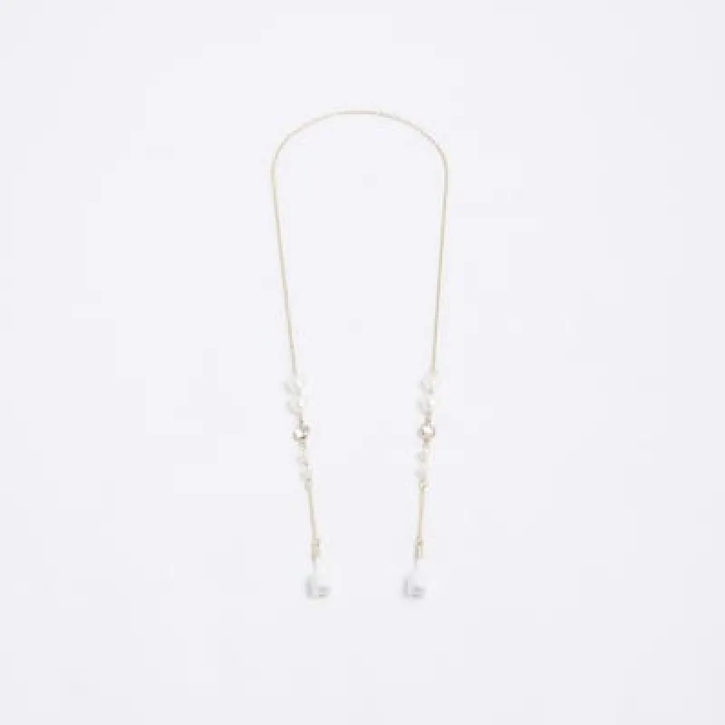 Gold Heart Earphone Chain sold by River Island