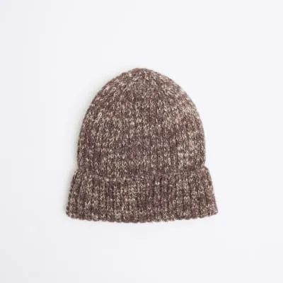 Red Chunky Twist Beanie sold by River Island
