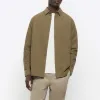 Khaki regular fit long sleeve oxford shirt sold by River Island
