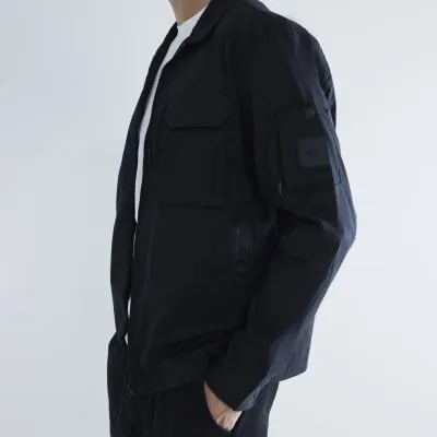 Black Utility Jacket sold by River Island
