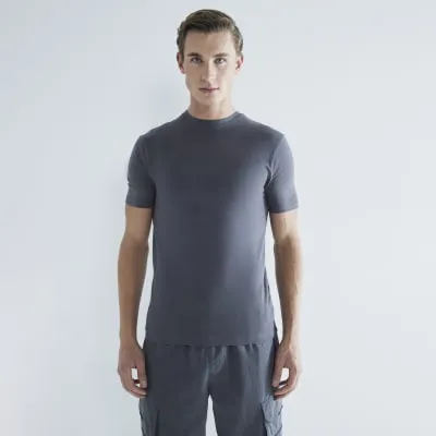 Grey Muscle Fit Mixed 3 Pack T-Shirt sold by River Island