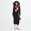Black Long Sleeve Midi Sweatshirt Dress sold by River Island
