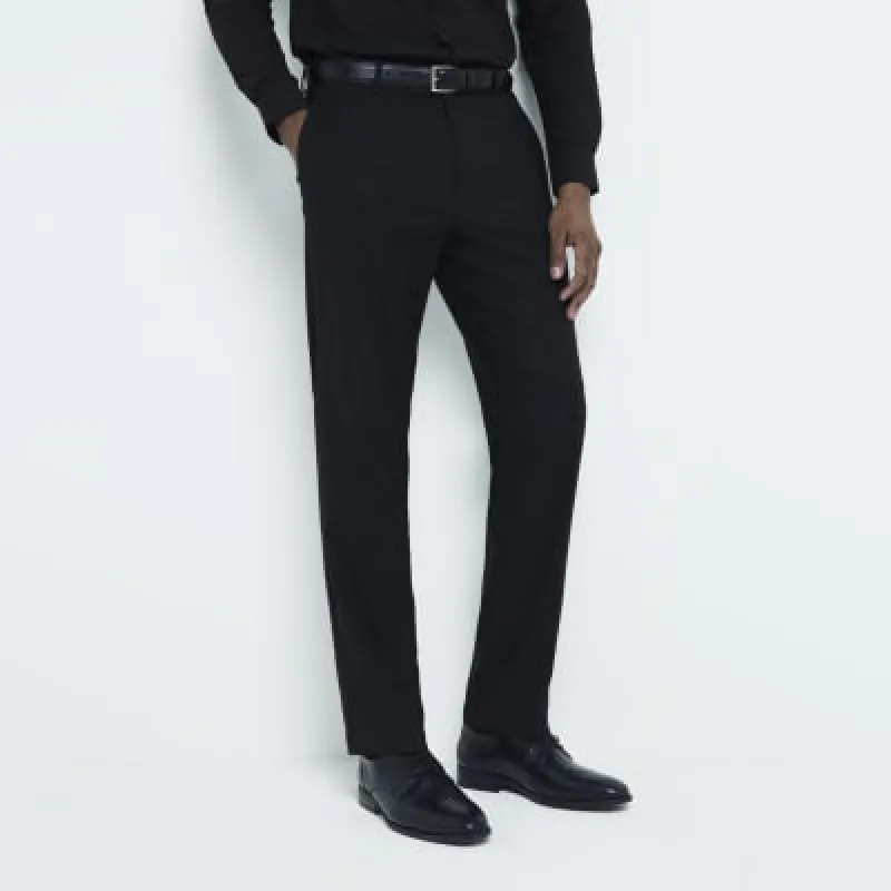 Black formal derby shoes sold by River Island