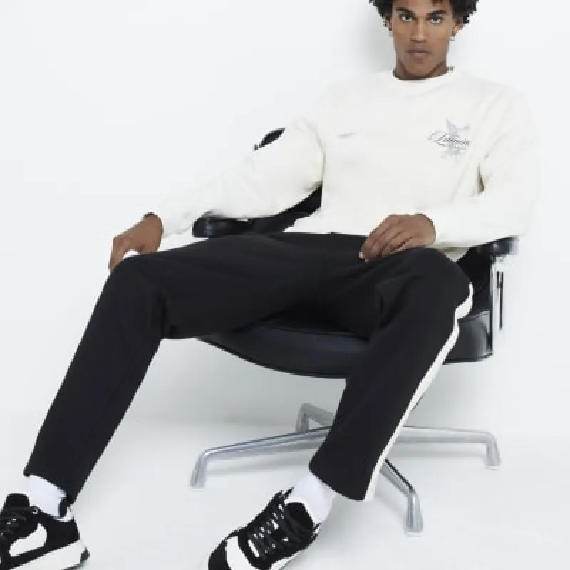 Beige 'Luminis' graphic print sweatshirt sold by River Island