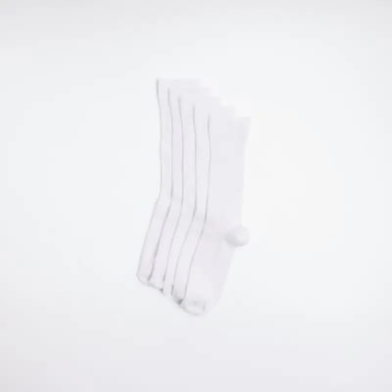 White 5 Pack Ribbed Ankle Socks sold by River Island
