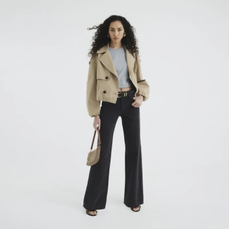 Black Denim Relaxed Straight Jeans sold by River Island