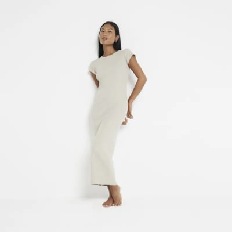 Petite Grey Bodycon Jersey Dress sold by River Island