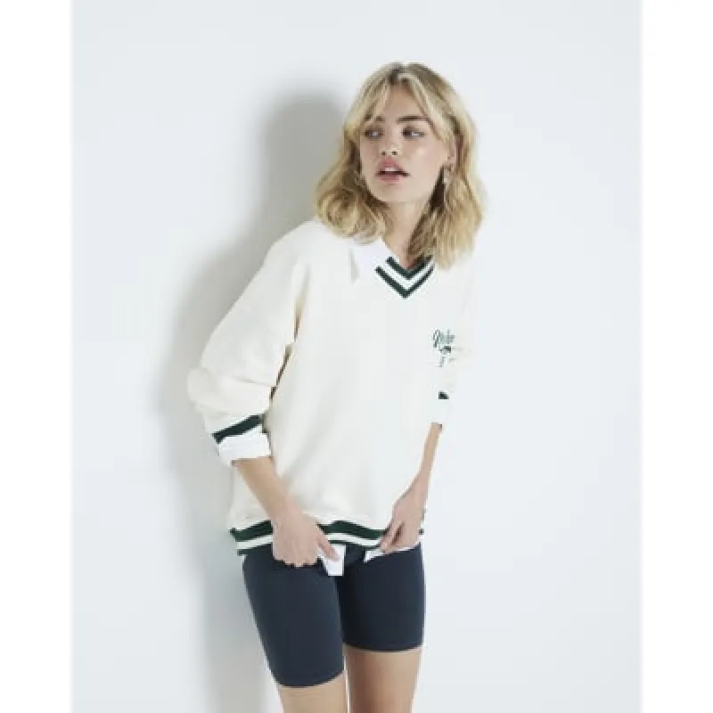 Grey washed high waisted cycling shorts sold by River Island