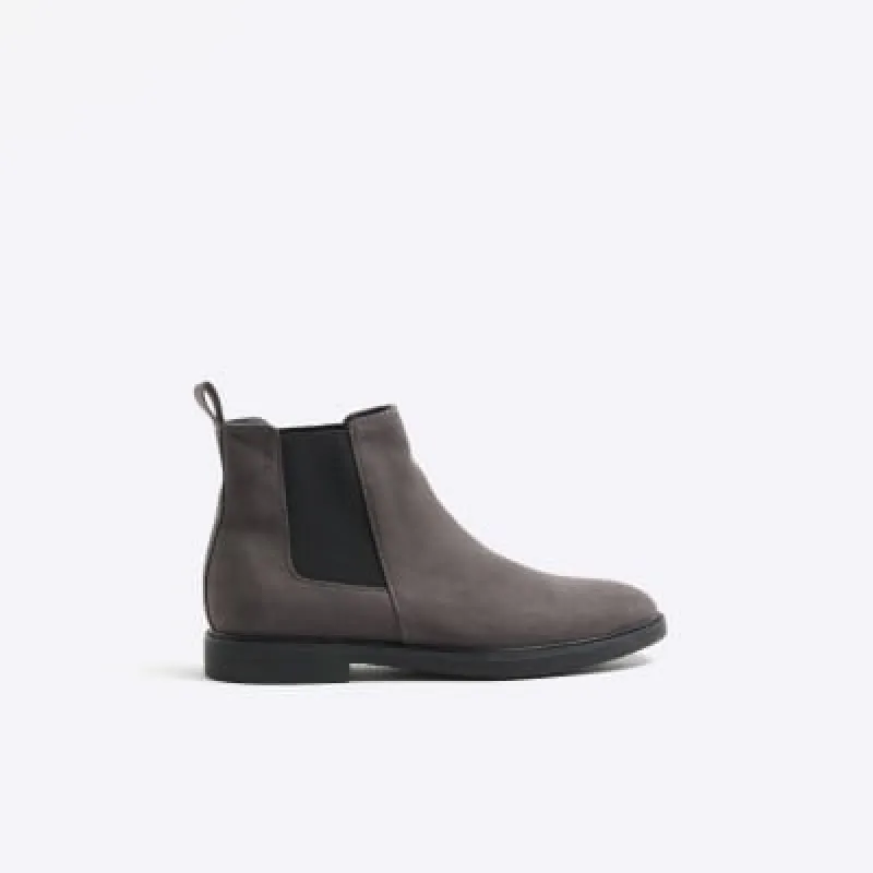 Grey Chelsea Boots sold by River Island