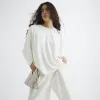 Cream Batwing Sleeve Top sold by River Island