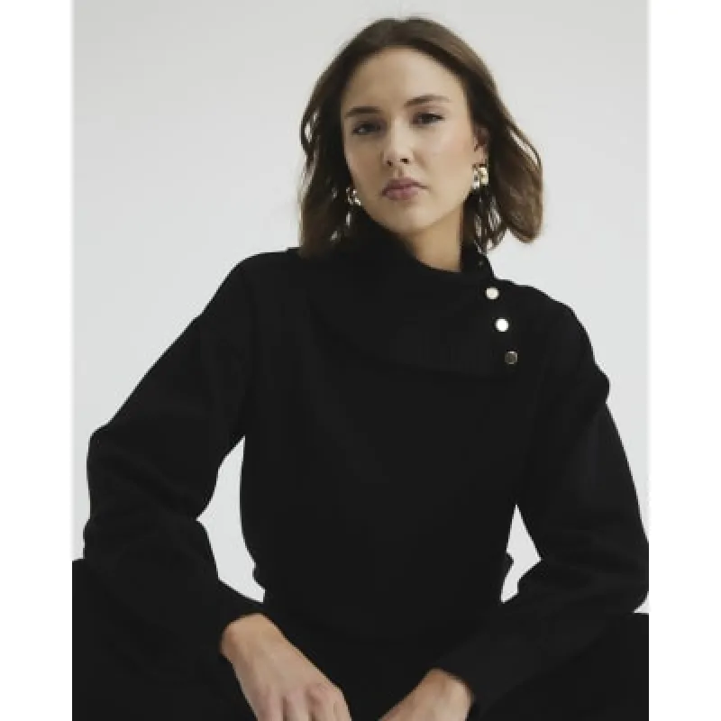 Black Knitted Lounge Jumper sold by River Island