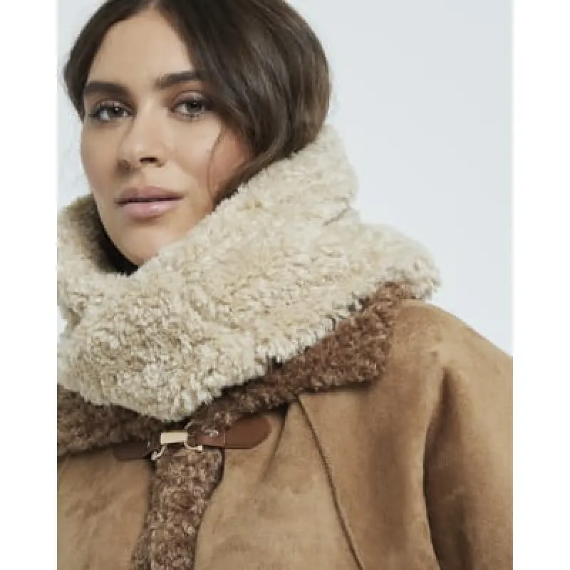 Beige Borg Snood sold by River Island