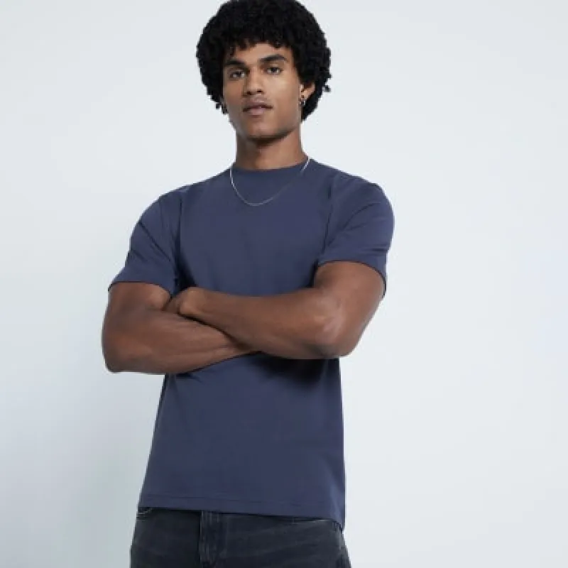 Grey Slim Fit RI Studio T-shirt sold by River Island
