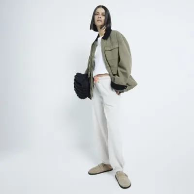 Beige Marl Balloon Leg Joggers sold by River Island