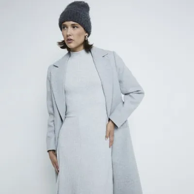 Grey Long Sleeve Bodycon Maxi Dress sold by River Island