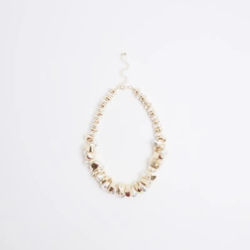 Gold Nugget Necklace sold by River Island