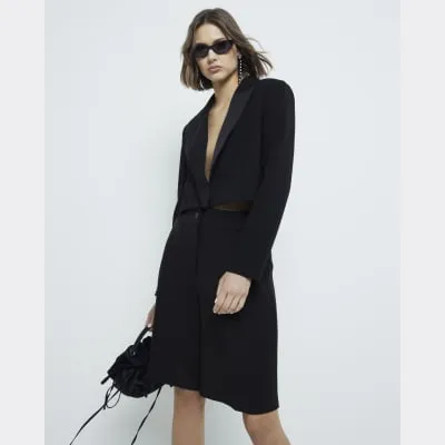 Black Pleated Bermuda Shorts sold by River Island