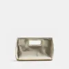 Gold Metal Handle Clutch Bag sold by River Island