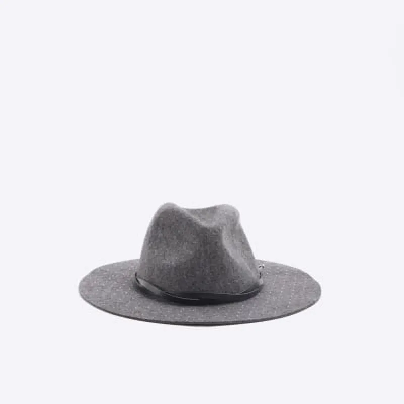 Grey Diamante Fedora Hat sold by River Island