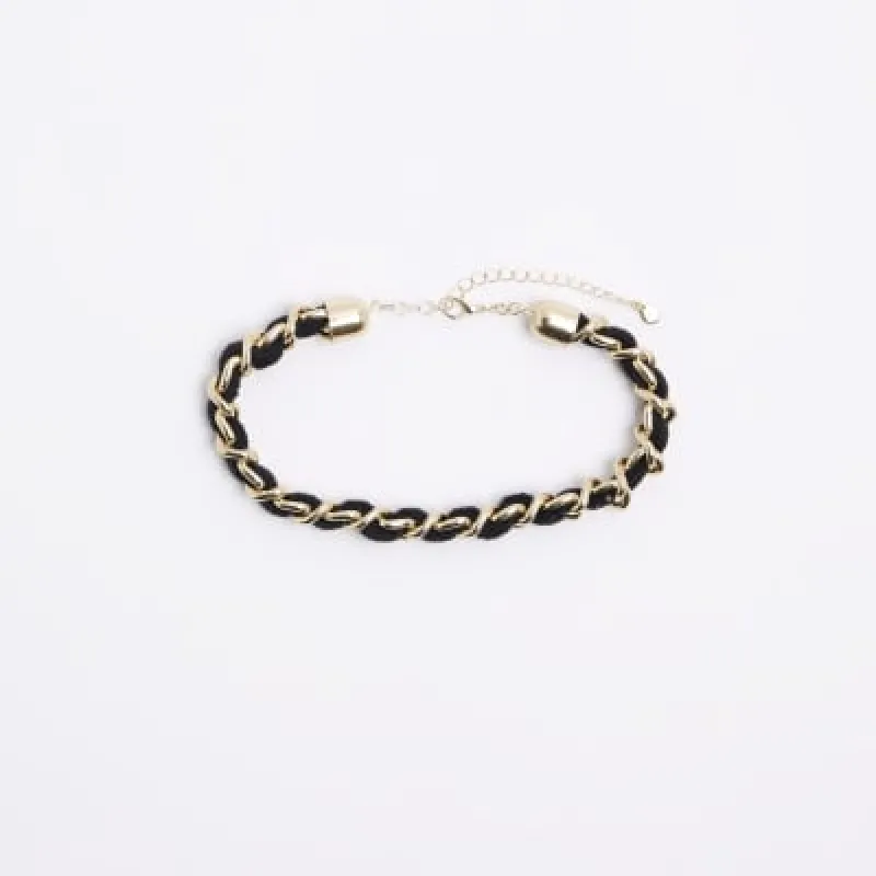Black Thread Chain Choker sold by River Island
