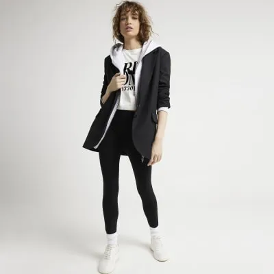 Black high waisted leggings sold by River Island