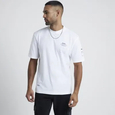 White regular fit graphic t-shirt sold by River Island