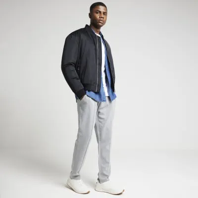 Black padded MA1 bomber jacket sold by River Island