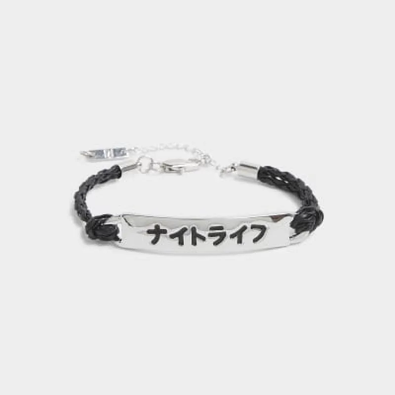 Black Japanese Cord Bracelet sold by River Island