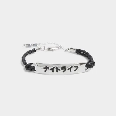 Black Japanese Cord Bracelet sold by River Island