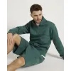 Green regular fit loopback funnel sweatshirt sold by River Island