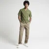 Stone regular fit utility cargo trousers sold by River Island