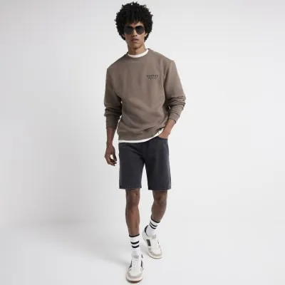 Stone regular fit Japanese graphic sweatshirt sold by River Island