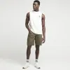 Beige regular fit palm graphic print tank sold by River Island