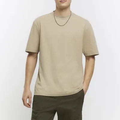 Stone regular fit t-shirt sold by River Island