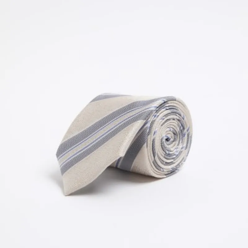 Blue striped tie sold by River Island