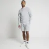 Grey slim fit textured smart sweatshirt sold by River Island