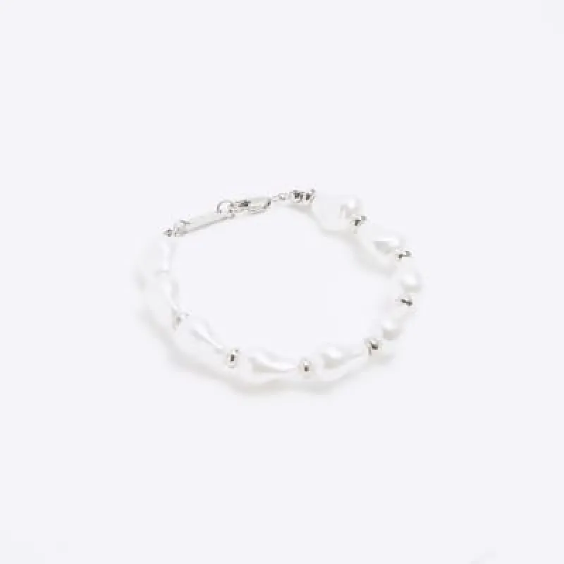 White pearl bracelet sold by River Island