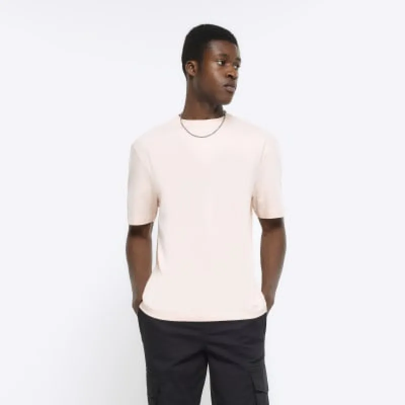 Pink regular fit t-shirt sold by River Island
