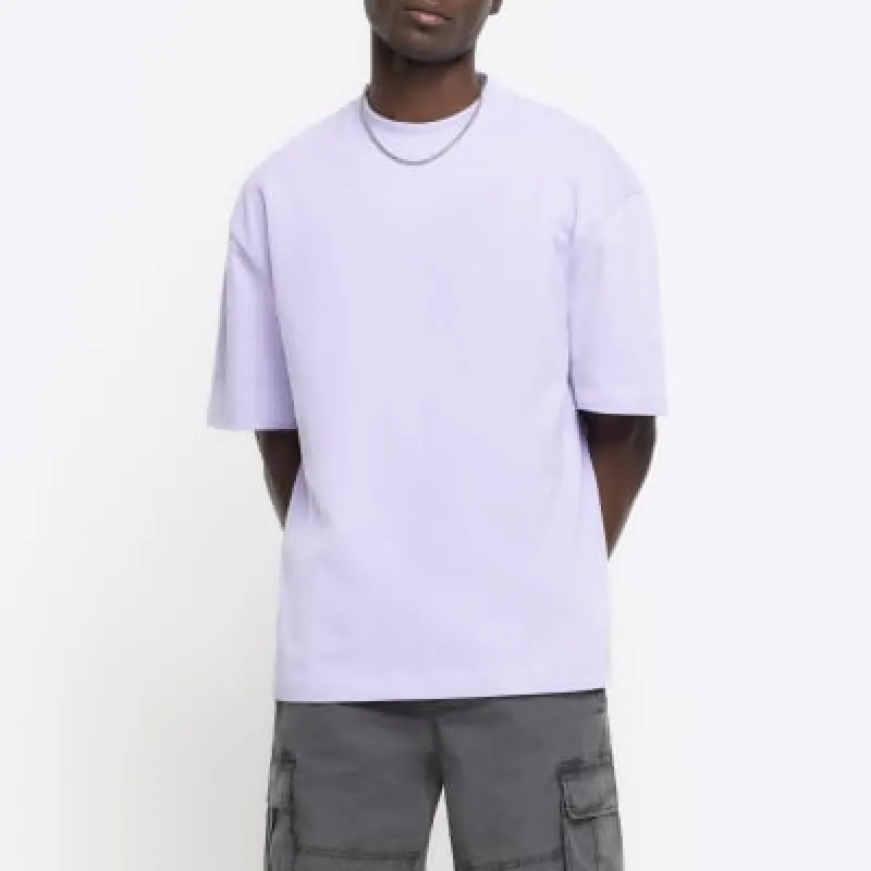 Purple RI studio oversized fit t-shirt sold by River Island