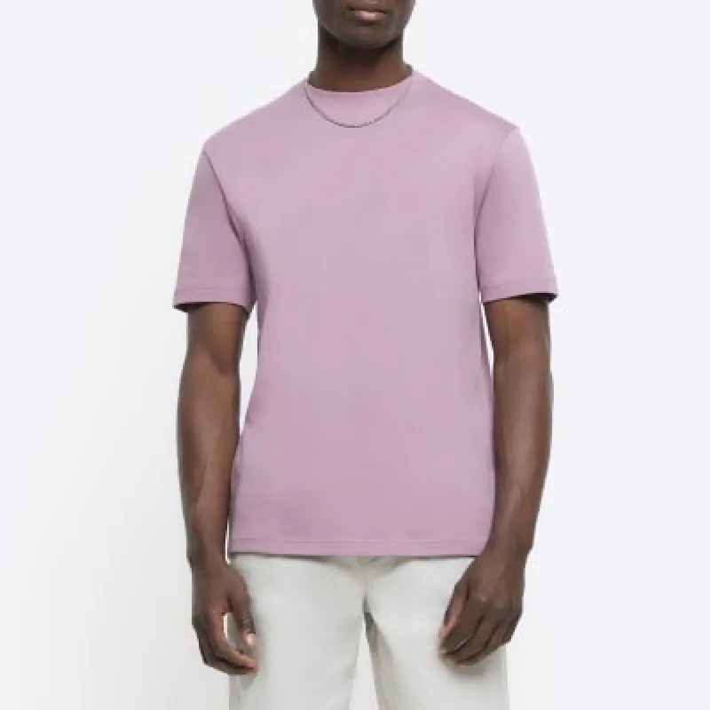 Pink RI Studio slim fit t-shirt sold by River Island