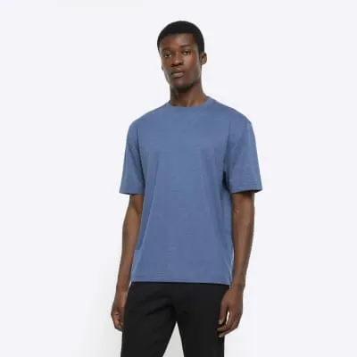 Blue regular fit t-shirt sold by River Island