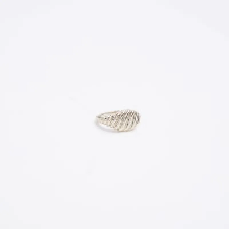 Gold colour engraved ring sold by River Island