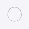 Silver colour oval chain link necklace sold by River Island